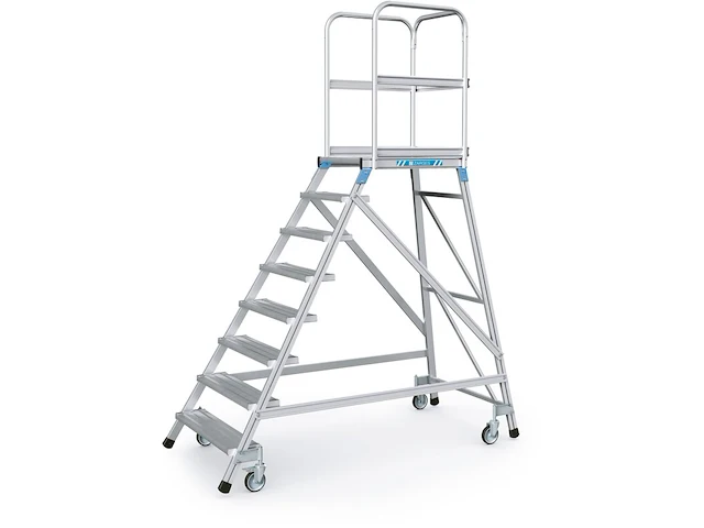Platformtrap verrijdbaar 1.92 meter zarges, 41976 - afbeelding 1 van  1