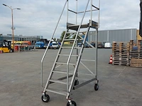 Platformtrap verrijdbaar, zarges, 9 treeds - afbeelding 5 van  7