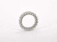 Platina alliance ring met briljant geslepen diamanten van 4.30 carat - afbeelding 6 van  7