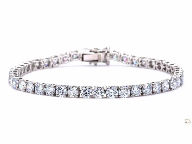 Platina armband met 11,17 crt. diamant - afbeelding 3 van  7