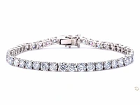 Platina armband met 11,17 crt. diamant - afbeelding 3 van  7