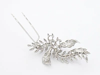 Platina broche met diamant - afbeelding 3 van  8