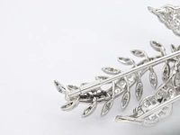 Platina broche met diamant - afbeelding 4 van  8