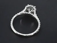 Platina entourage ring met 1.65 carat briljant diamanten - afbeelding 5 van  9