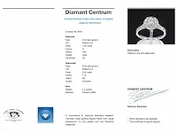 Platina entourage ring met 1.65 carat briljant diamanten - afbeelding 9 van  9