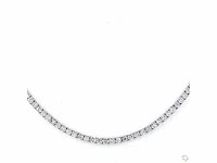 Platina hals ketting met 11,64 crt. diamant - afbeelding 10 van  10