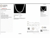 Platina hals ketting met 11,64 crt. diamant - afbeelding 2 van  10