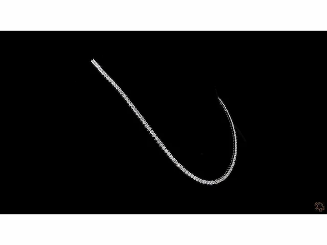 Platina hals ketting met 11,64 crt. diamant - afbeelding 4 van  10