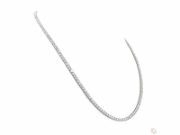 Platina hals ketting met 11,64 crt. diamant - afbeelding 7 van  10