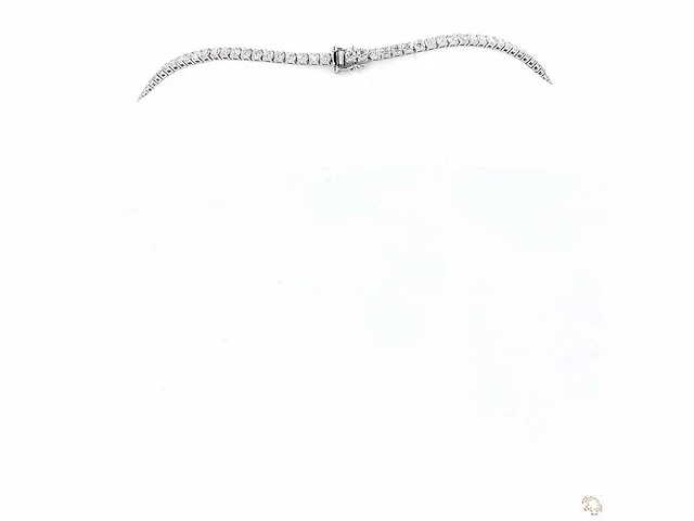 Platina ketting met 11,73 crt. diamant - afbeelding 8 van  11