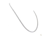 Platina ketting met 11,73 crt. diamant - afbeelding 1 van  11