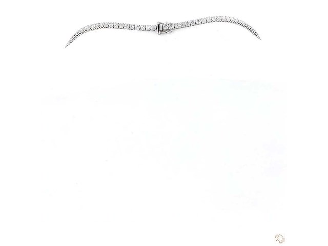 Platina ketting met 11,73 crt. diamant - afbeelding 8 van  11
