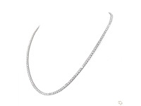 Platina ketting met 11,73 crt. diamant - afbeelding 10 van  11