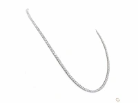 Platina ketting met 12,12 crt. diamant - afbeelding 1 van  11