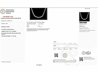 Platina ketting met 12,12 crt. diamant - afbeelding 4 van  11