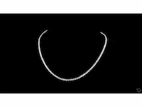 Platina ketting met 12,12 crt. diamant - afbeelding 8 van  11