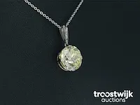 Platina ketting met een grote diamant van 3.50 carat - afbeelding 5 van  8
