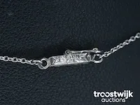 Platina ketting met een grote diamant van 3.50 carat - afbeelding 8 van  8