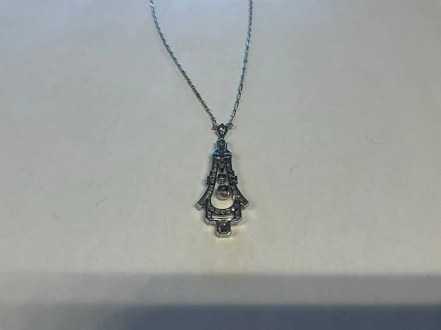 Platina ketting - afbeelding 2 van  4