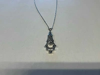 Platina ketting - afbeelding 2 van  4