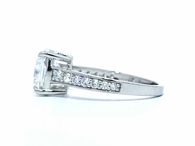 Platina ring 3,41 crt. diamanten - afbeelding 2 van  13