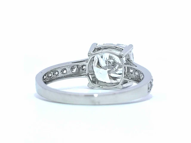 Platina ring 3,41 crt. diamanten - afbeelding 3 van  13