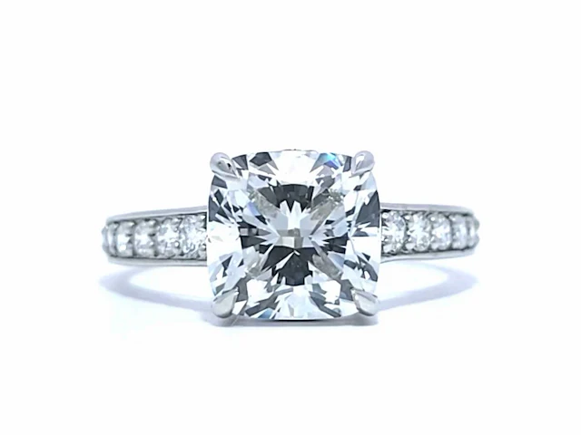 Platina ring 3,41 crt. diamanten - afbeelding 4 van  13