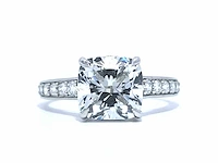 Platina ring 3,41 crt. diamanten - afbeelding 4 van  13