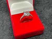 Platina ring 3,41 crt. diamanten - afbeelding 9 van  13