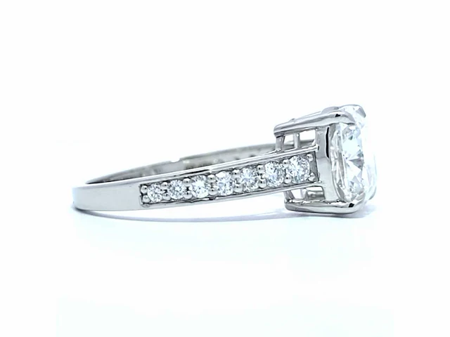 Platina ring 3,41 crt. diamanten - afbeelding 13 van  13