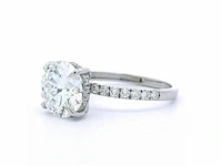 Platina ring diamant 3,40 crt - afbeelding 4 van  10