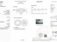 Platina ring met 1.80 carat aan diamanten (gecertificeerd) - afbeelding 4 van  10