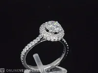 Platina ring met 1.80 carat aan diamanten (gecertificeerd) - afbeelding 6 van  10