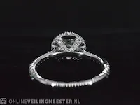 Platina ring met 1.80 carat aan diamanten (gecertificeerd) - afbeelding 7 van  10