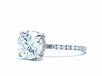 Platina ring met 2,21 crt. diamanten e-vs1 met certificaat - afbeelding 4 van  8