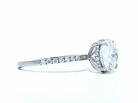 Platina ring met 2,21 crt. diamanten e-vs1 met certificaat - afbeelding 6 van  8
