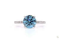 Platina ring met 2,25 crt. diamant - afbeelding 1 van  5