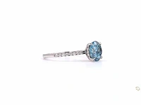 Platina ring met 2,25 crt. diamant - afbeelding 4 van  5