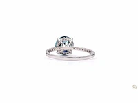 Platina ring met 2,25 crt. diamant - afbeelding 5 van  5