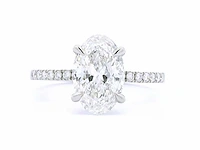 Platina ring met 2,28 crt. diamant - afbeelding 7 van  7