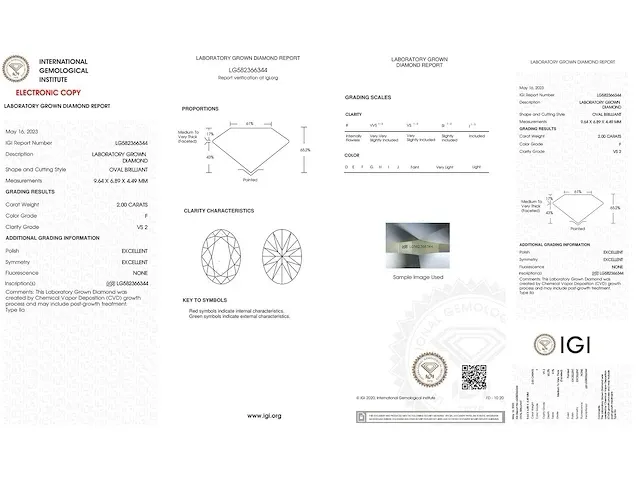 Platina ring met 2.40 carat aan diamanten (gecertificeerd) - afbeelding 3 van  11