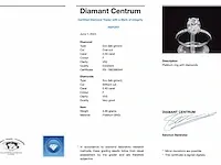 Platina ring met 2.40 carat aan diamanten (gecertificeerd) - afbeelding 5 van  11