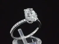 Platina ring met 2.40 carat aan diamanten (gecertificeerd) - afbeelding 7 van  11