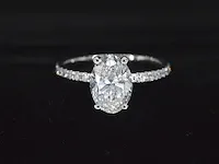 Platina ring met 2.40 carat aan diamanten (gecertificeerd) - afbeelding 9 van  11