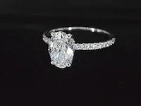 Platina ring met 2.40 carat aan diamanten (gecertificeerd) - afbeelding 10 van  11