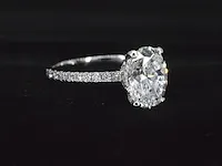 Platina ring met 2.40 carat aan diamanten (gecertificeerd) - afbeelding 11 van  11