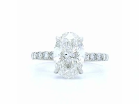 Platina ring met 2,44 crt. diamant - afbeelding 4 van  7