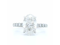 Platina ring met 2,44 crt. diamant - afbeelding 1 van  7