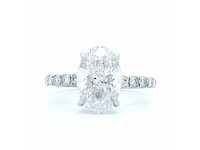 Platina ring met 2,44 crt. diamant - afbeelding 4 van  7