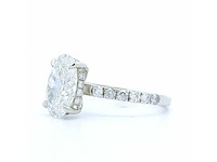 Platina ring met 2,44 crt. diamant - afbeelding 5 van  7